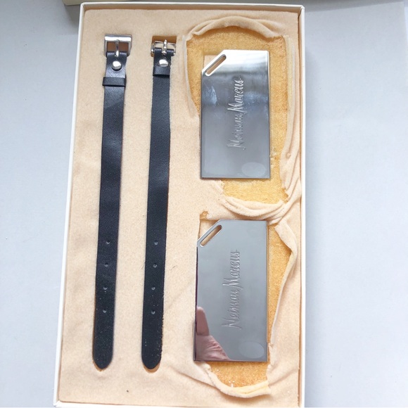 Vintage “New” Neiman Marcus Silver Luggage Tags - Picture 8 of 10